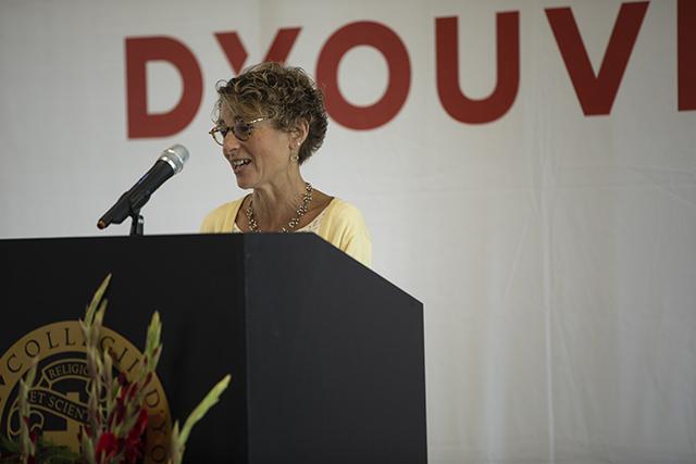 Erie County Health Commissioner Gale Burstein at D'Youville