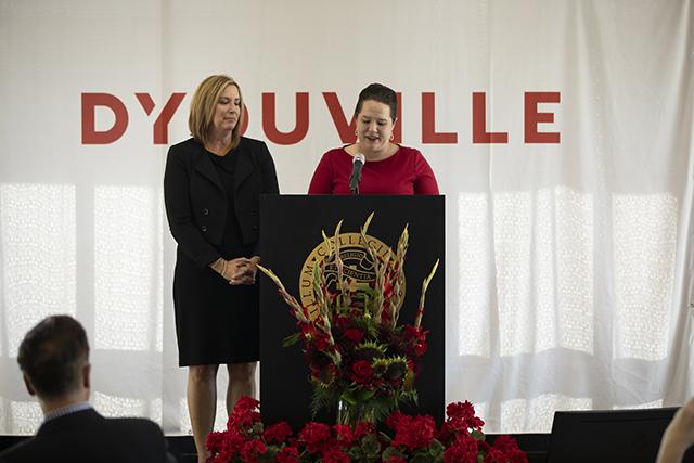 Veronica Meldrum, vice president at Horizon Health Services and Dr. Briana Jegier, associate professor of health services administration