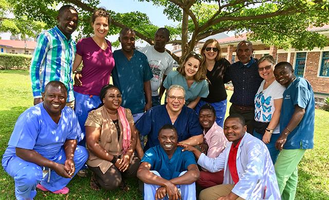 Paul Violanti, assistant clinical professor in the School of Nursing, visits a clinic in the Republic of Congo.